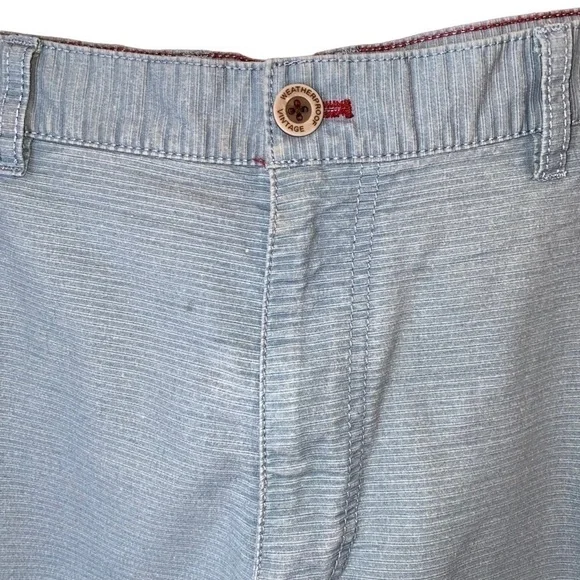 Weatherproof Men’s Light Blue Ribbed Shorts 8.5 Inch Inseam Size 38 - Picture 2 of 7